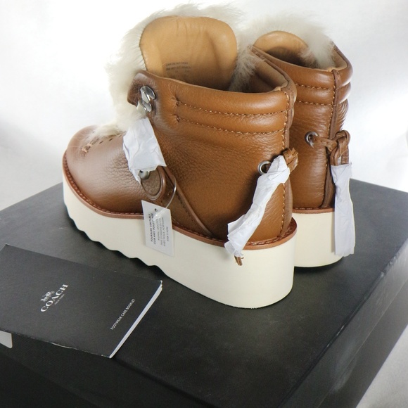 New COACH Women's Urban Hiker Boots Sz 5.5 US Women - Picture 3 of 8